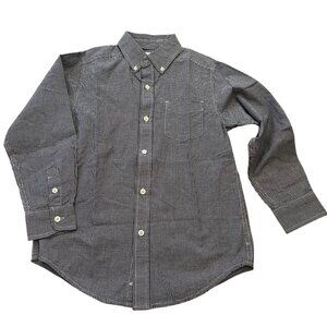 The Children’s Place Boys Checkered Long Sleeve Button-Up Shirt – Size M (7/8)